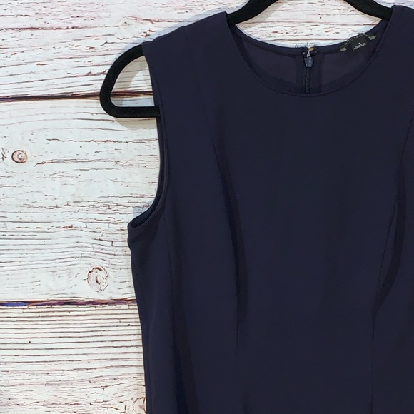 Ann Taylor Sleeveless Peplum Tank Blue Size 4 - Picture 4 of 8